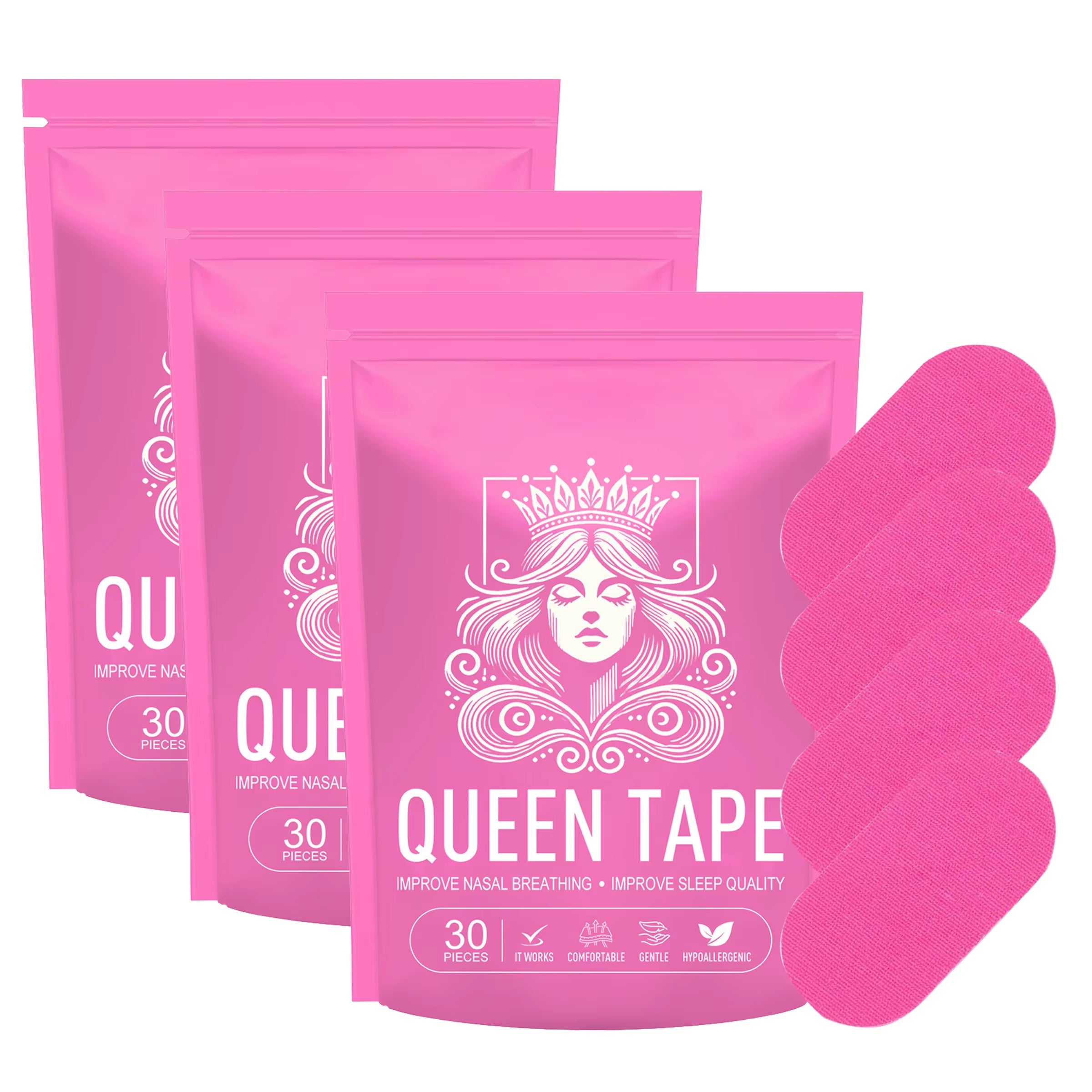 Breathable Mouth Tape 30/60/90Pcs Sleep Strips Gentle on Skin Adhesive Tape Sleep Accessories for Improving Sleep